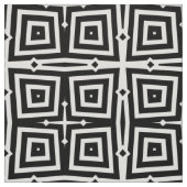 Abstract modern zwart-wit geometrisch patroon stof (Swatch)