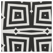 Abstract modern zwart-wit geometrisch patroon stof (Close Up)