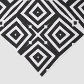 Abstract modern zwart-wit geometrisch patroon tissuepapier (Detail)