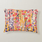 Abstract Moderne Bloementuin Botanische Tuin Accent Kussen (Achterkant)