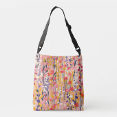 Abstract Moderne Bloementuin Botanische Tuin Crossbody Tas (Achterkant)