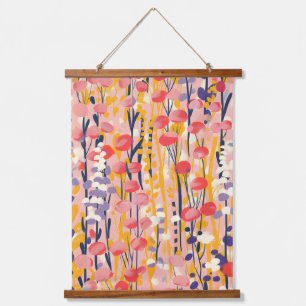 Abstract Moderne Bloementuin Botanische Tuin Hangend Wandkleed