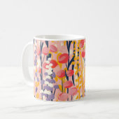 Abstract Moderne Bloementuin Botanische Tuin Koffiemok (Voorkant links)