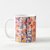 Abstract Moderne Bloementuin Botanische Tuin Koffiemok (Links)