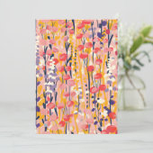 Abstract Moderne Bloemisterij Botanische Tuin Aankondiging (Staand voorkant)