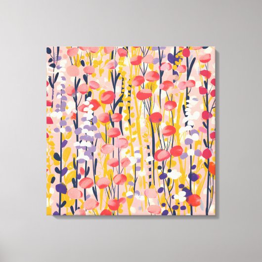 Abstract Moderne Bloemisterij Botanische Tuin Canvas Afdruk (Voorkant)