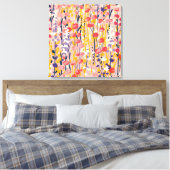 Abstract Moderne Bloemisterij Botanische Tuin Canvas Afdruk (Insitu (Slaapkamer))