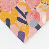 Abstract Moderne Bloemisterij Botanische Tuin Fleece Deken (Hoek)