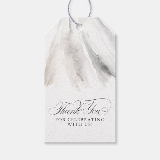 Abstract Moderne Elegante Dankjewel Cadeaulabel (Voorkant)