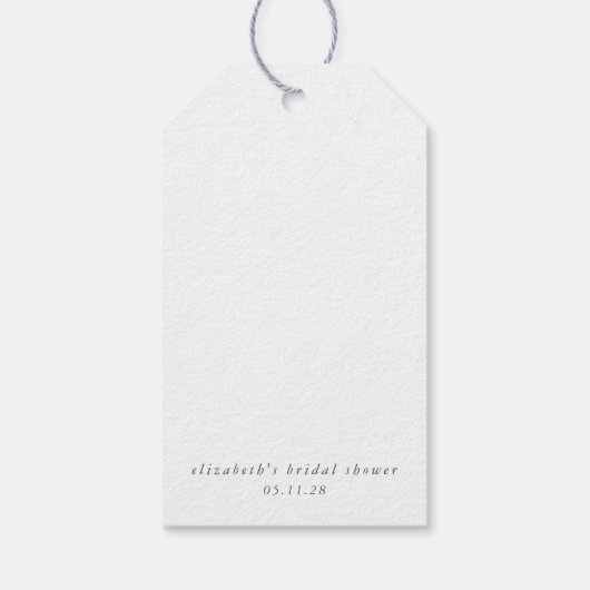 Abstract Moderne Elegante Dankjewel Cadeaulabel (Achterkant)