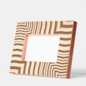 Abstract Moderne Elegante Mannelijke Koele Trippy Gegraveerde Lijstjes (Links)