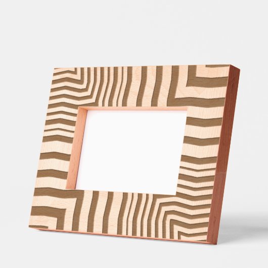 Abstract Moderne Elegante Mannelijke Koele Trippy Gegraveerde Lijstjes (Links)