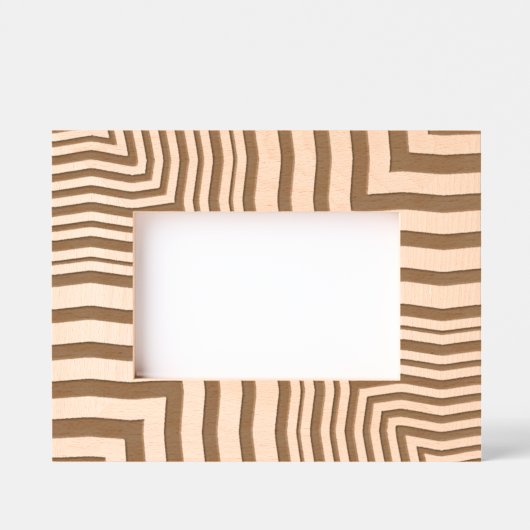 Abstract Moderne Elegante Mannelijke Koele Trippy Gegraveerde Lijstjes (Voorkant)