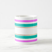 Abstract moderne gestreepte elegante leuke cute pe koffiemok (Center)