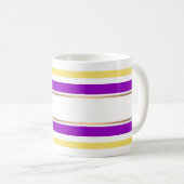 Abstract moderne gestreepte elegante leuke cute pe koffiemok (Voorkant rechts)