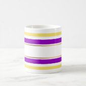 Abstract moderne gestreepte elegante leuke cute pe koffiemok (Center)