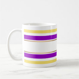 Abstract moderne gestreepte elegante leuke cute pe koffiemok