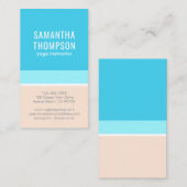 Abstract , moderne, verticale vlakte visitekaartje (Voorkant / Achterkant)