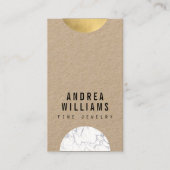 Abstract modernistisch marmer, goudontwerper visitekaartje (Voorkant)