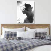 Abstract Modieus Portret  Canvas Afdruk (Insitu (Slaapkamer))