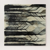 Abstract moeilijk bos legpuzzel (Horizontaal)