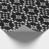 Abstract Monochrome Bokeh Stippen Patroon Cadeaupapier (Hoek)