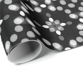 Abstract Monochrome Bokeh Stippen Patroon Cadeaupapier (Rol Hoek)