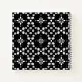 Abstract Monochrome Bokeh Stippen Patroon Notitieboek (Achterkant)