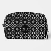 Abstract Monochrome Bokeh Stippen Patroon Toilettasje (Voorkant)