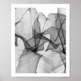 Abstract monochrome Poster | 8x10