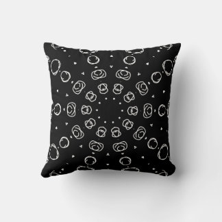 Abstract Monochrome White Mandala Geometric Patter Kussen