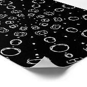 Abstract Monochrome White Mandala Geometric Patter Poster (Hoek)