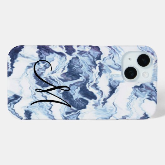 Abstract monogram Case-Mate iPhone case (Achterkant (horizontaal))