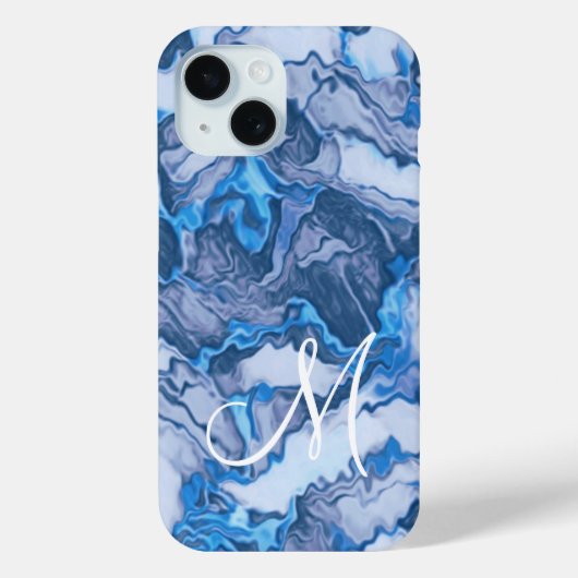 Abstract monogram Case-Mate iPhone case (Achterkant)