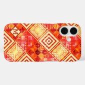 Abstract Monogram Geometrische Patroondraagtas Case-Mate iPhone Case (Achterkant (horizontaal))