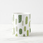 Abstract monogram groen pastel koffiemok (Center)