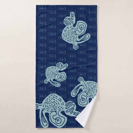Abstract MONOGRAM Handdoek (Badhanddoek)