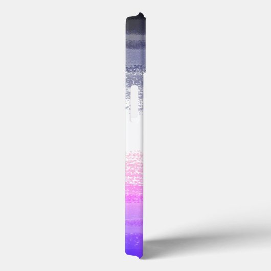 Abstract monogram met stijlvolle, stijlvolle Ombre Case-Mate iPhone Case (Achterkant / Rechts)