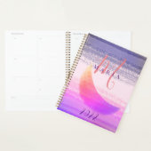 Abstract monogram met stijlvolle, stijlvolle Ombre Planner (Display)