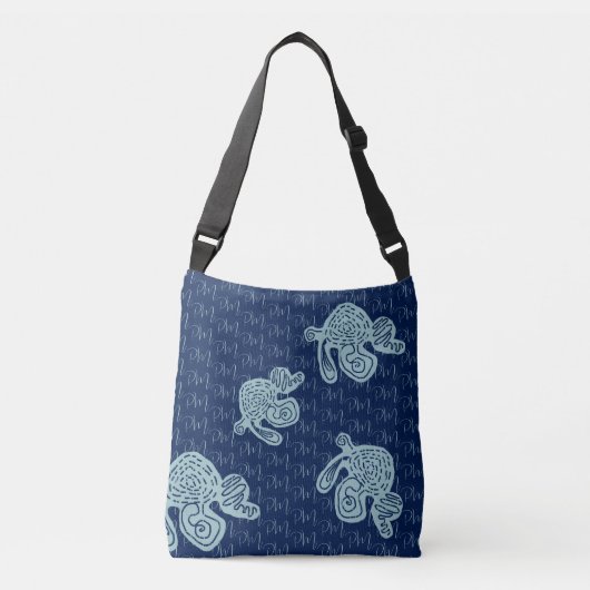 Abstract Monogram Patroon Crossbody Tas (Voorkant)