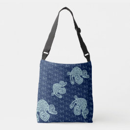 Abstract Monogram Pattern Crossbody Tas