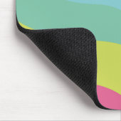 Abstract monogram regenboog trendy kleurrijk muismat (Hoek)
