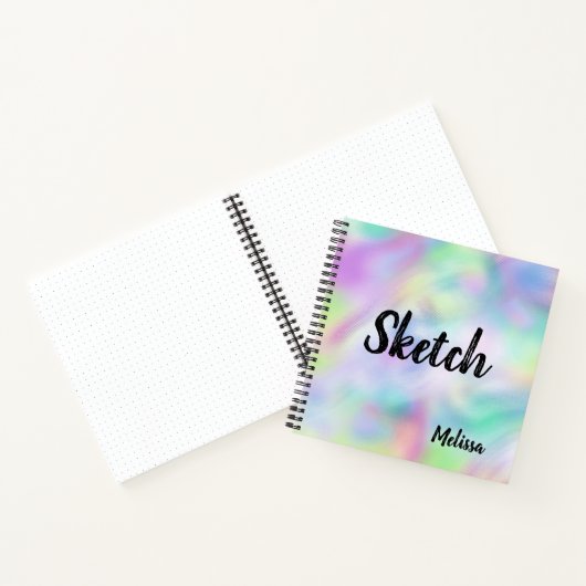 Abstract Monogram Sketchbook Notitieboek (Binnen)
