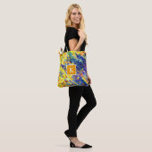 Abstract monogram voor Bright Vette kleuren Tote Bag (Op model)