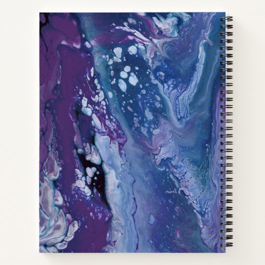 Abstract monogram voor moderne Waterverf Notitieboek (Achterkant)