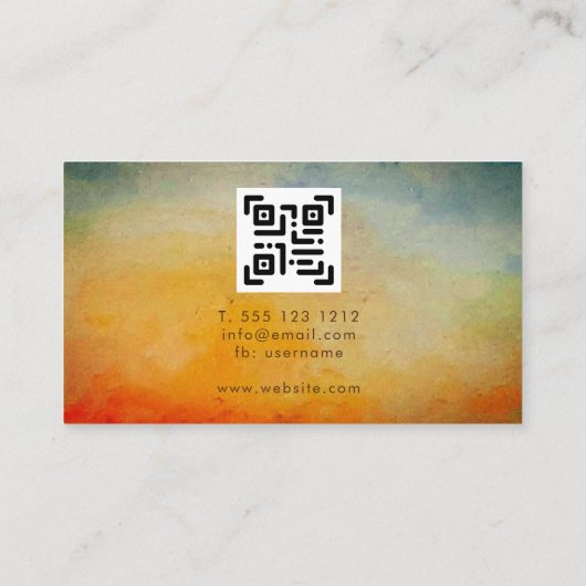 Abstract monogram voor Professional Mountains Visitekaartje (Achterkant)