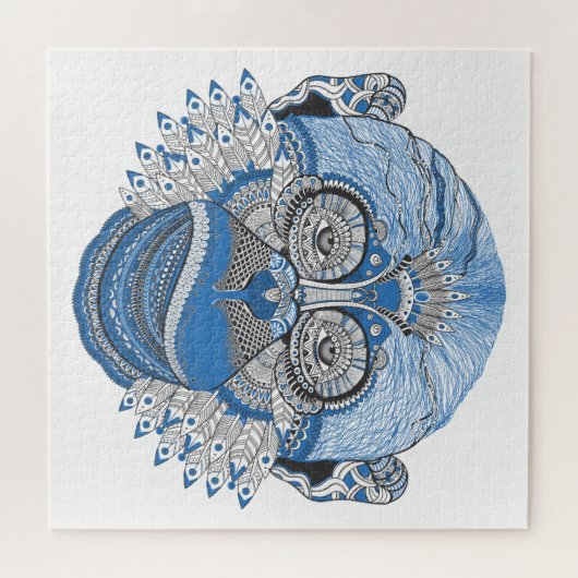 Abstract monokeyontwerp legpuzzel (Horizontaal)