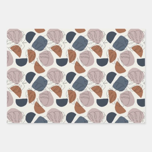 Abstract Monstera Inpakpapier Vel (Voorkant)