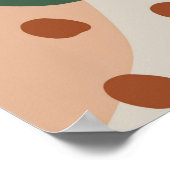 Abstract monstera-patroon. Moderne naadloze pa Poster (Hoek)