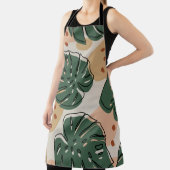 Abstract monstera-patroon. Moderne naadloze pa Schort (Insitu)